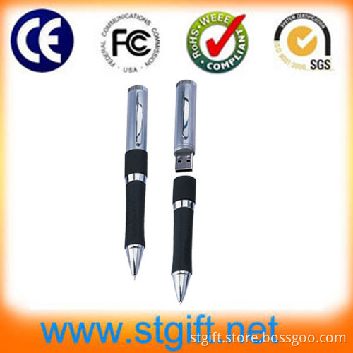 Hot Ballpoint Pen Shape Plastics Pen Drive